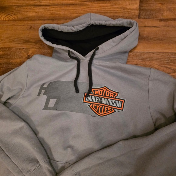 Harley-Davidson High Stakes‎ Hoodie Pullover Graphic Print Florence KY Medium - Picture 1 of 5